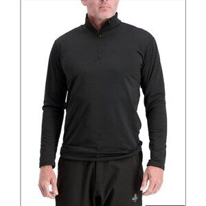 Refrigiwear Flex-Wear Black Pullover Quarter Zip Performance Top Men’s Medium